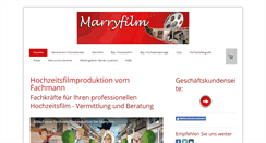 Desktop Screenshot of marryfilm-hochzeit.de
